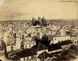 Cádiz, vista desde la torre de Tavira. L. Masson.