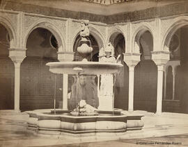 Sevilla, Casa de Pilatos, patio principal con la fuente. Francisco Leygonier.