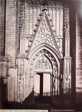 Sevilla, catedral, puerta del Nacimiento o de San Miguel . J. Laurent.