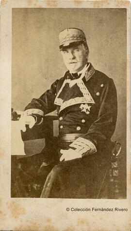 Madrid, retrato del General O'Donnell con uniforme militar, realizado por José Albiñana.