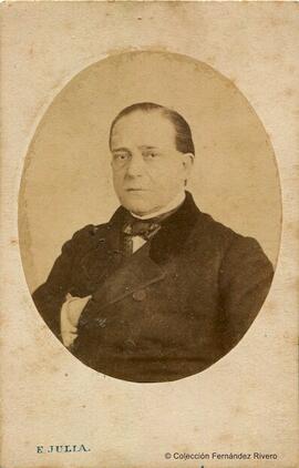 Madrid, retrato del actor Julián Romea y Yanguas, ovalada. E. Juliá.