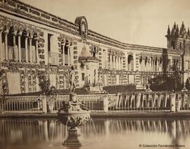 Sevilla, Alcázar, jardines del grutesco y estanque de Mercurio. Francisco Leygonier.
