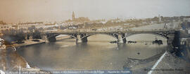 Sevilla, panorámica con la Catedral desde el Río Guadalquivir y puente de Triana. Garzón fot.