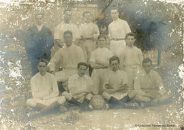 Málaga, equipo de futbol del Colegio de San Estanislao (El Palo). Fotógrafo desconocido.