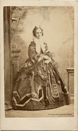 Londres, retrato de María Luisa Fernanda de Borbón y Borbón, duquesa de Montpensier. A. Claudet.