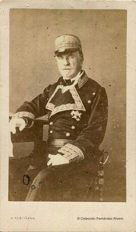 Madrid, retrato del General O'Donnell con uniforme militar. José Albiñana.