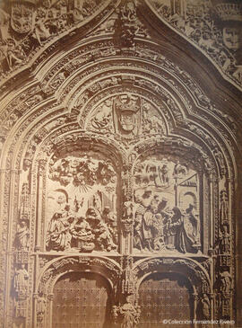 Salamanca, Portada del Nacimiento de la Catedral Nueva. Charles Clifford.