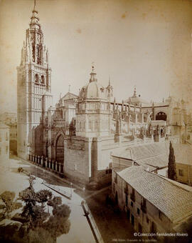 Toledo, Catedral, vista desde el sur. Léon et Lévy.