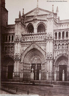 Toledo, Catedral, fachada principal. J. Laurent.