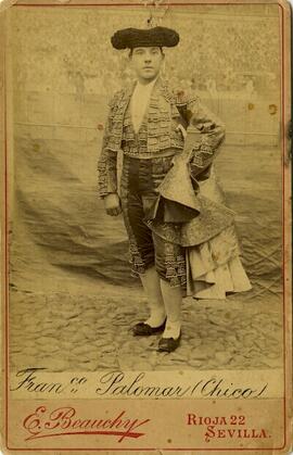 Sevilla, retrato del torero Francisco Palomar (Chico). E. Beauchy.