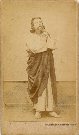 Sevilla, representación de la Pasión de Cristo: Jesús rezando. José Pavón.