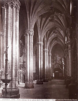 Zaragoza, Catedral, interior. J. Laurent y Cia.