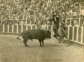 Málaga, corrida de toros de rejones en la plaza de la Malagueta. Juan Arenas.