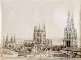 Burgos, la Catedral desde el Castillo. Vadillo.
