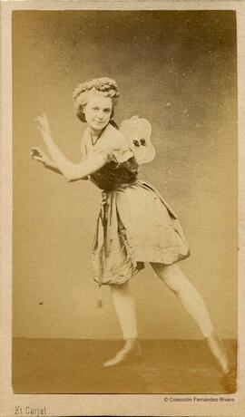 París, retrato de una bailarina clásica. Étienne Carjat.