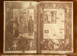 Breviario de Felipe II, escrito por Fray Andrés de León y Fray Julián Fuente del Saz. Siglo XVI. En la Biblioteca de el Monasterio de El Escorial (Madrid). J. Laurent y Cia.