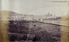 Málaga, panorámica desde el arroyo de los Ángeles. Clifford.