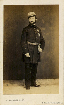 Madrid, retrato del general Prim. J. Laurent.