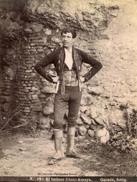 Retrato del bailaor gitano Amaya en Granada. Garzón fotógrafo.