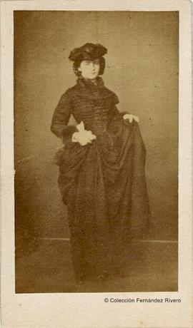 Retrato de María Sofía de Baviera, última reina de Nápoles. Fotógrafo desconocido.