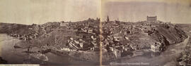 Toledo, panorámica sur desde el Mirador del Valle. J. Laurent y Cia. Madrid.