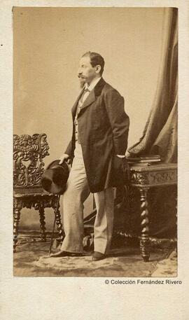 París, retrato del Duque de Alba, Jacobo Fitz-James Stuart y Ventimiglia. Disdéri.