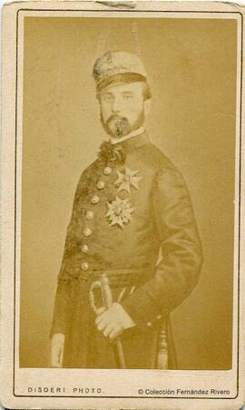 París, retrato del General Prim de uniforme. Disdéri.