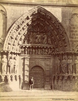 Burgos, Catedral, Portada de la Coronería. Léon et Lévy.