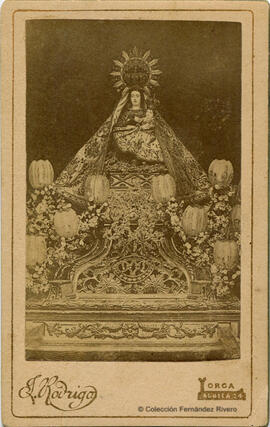Lorca (Murcia), reproducción de la imagen de la Virgen de las Huertas, patrona de la ciudad. J. Rodrigo