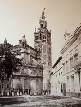 Sevilla, Catedral y Giralda desde el este. Louis de Clercq.