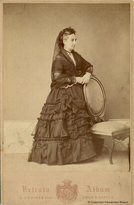 Sevilla, retrato de Luisa Fernanda de Borbón, duquesa de Montpensier. E. Godínez.
