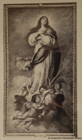 Reproducción del óleo de Murillo titulado "La Inmaculada Concepción de Aranjuez", Museo del Prado. Jean Laurent.