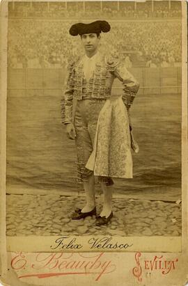Sevilla, retrato del torero Félix Velasco. E. Beauchy.