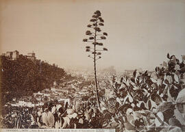 Granada, Vista de la Alhambra y de Granada desde el Sacromonte. J. Laurent y Cia. Madrid.