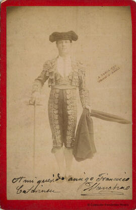 Barcelona, retrato del torero Manchao. A. Torija.