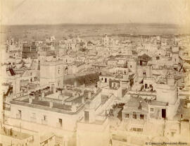 Cádiz, panorámica desde la Torre Tavira hacia el puerto. Rafael Rocafull.