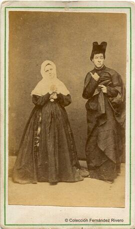España, retrato de los actores Catalina Stives y Adolfo Bello. Fotógrafo desconocido.