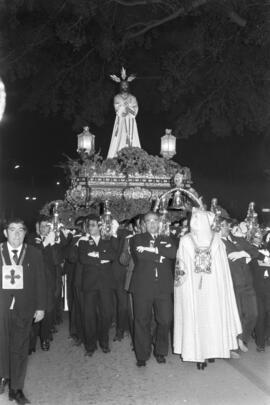 Semana Santa de Málaga. Nuestro Padre Jesús Cautivo. Lunes Santo. Marzo de 1972. España.