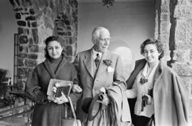 Franz von Papen en la Hostería de Gibralfaro. Marzo de 1954. Málaga, España.