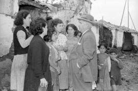 Viviendas. Arroyo El Cuarto. 1955-11, noviembre. Inundaciones de 29 de octubre. Málaga, España.