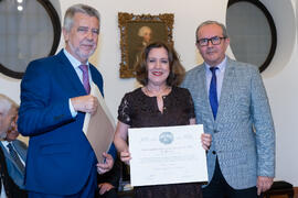 Entrega de Título de Socia a Mariluz Reguero. 230º Aniversario de la Sociedad Económica Amigos del País. Plaza de la Constitución. Septiembre de 2019