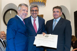 Entrega de Título de Socio. 230º Aniversario de la Sociedad Económica Amigos del País. Plaza de la Constitución. Septiembre de 2019