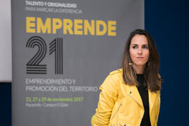 Míriam García en la conferencia "Emprendimiento y promoción del territorio". Seminario ...