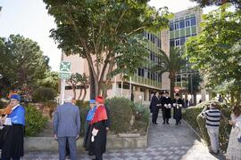 Comitiva académica previa a la toma de posesión del Rector de la Universidad de Málaga y su equip...