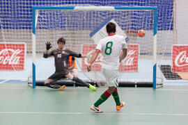 Partido Portugal contra República Checa. 14º Campeonato del Mundo Universitario de Fútbol Sala 2014 (FUTSAL). Antequera. Julio de 2014