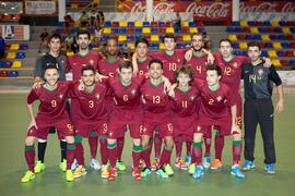 Jugadores de Portugal. Partido Portugal contra Georgia. 14º Campeonato del Mundo Universitario de...