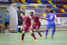 Partido Tailandia contra Portugal. 14º Campeonato del Mundo Universitario de Fútbol Sala 2014 (FUTSAL). Antequera. Julio de 2014