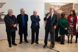 Francisco de la Torre en la inauguración de la exposición "Paisajes Andaluces", de Euge...