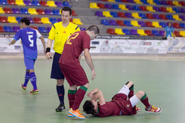 Partido Tailandia contra Portugal. 14º Campeonato del Mundo Universitario de Fútbol Sala 2014 (FUTSAL). Antequera. Julio de 2014