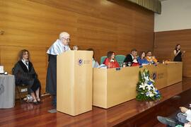 Discurso de Antonio García Berrio. Investidura como "Doctores Honoris Causa" de Antonio García Berrio y Pilar Palomo Vázquez por la Facultad de Filosofía y Letras de la Universidad de Málaga. Edificio del Rectorado. Junio de 2024